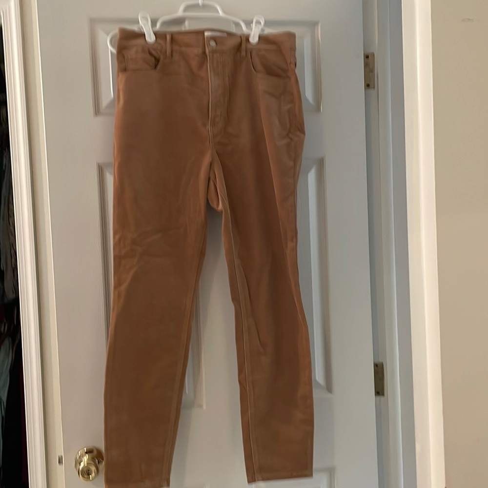 NWT tan corduroy petite skinny pants